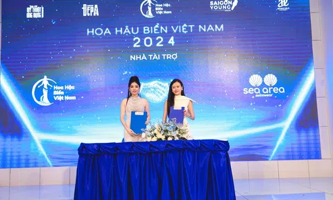 Tại họp báo thương hiệu áo tắm SeaArea Swimwear cùng Hoa Hậu biển Việt Nam 2024 ký kết hợp tác